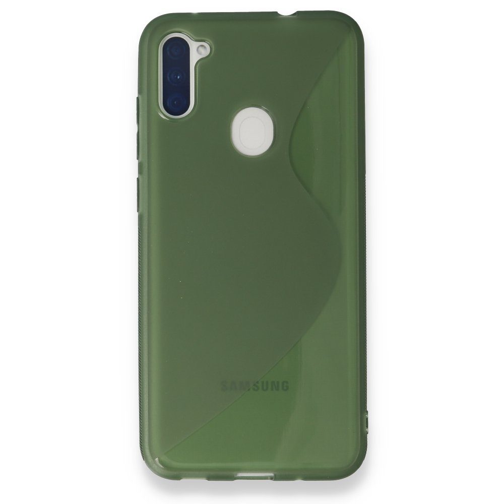 CLZ942 Samsung Galaxy A11 Kılıf S Silikon - Ürün Rengi : Gri