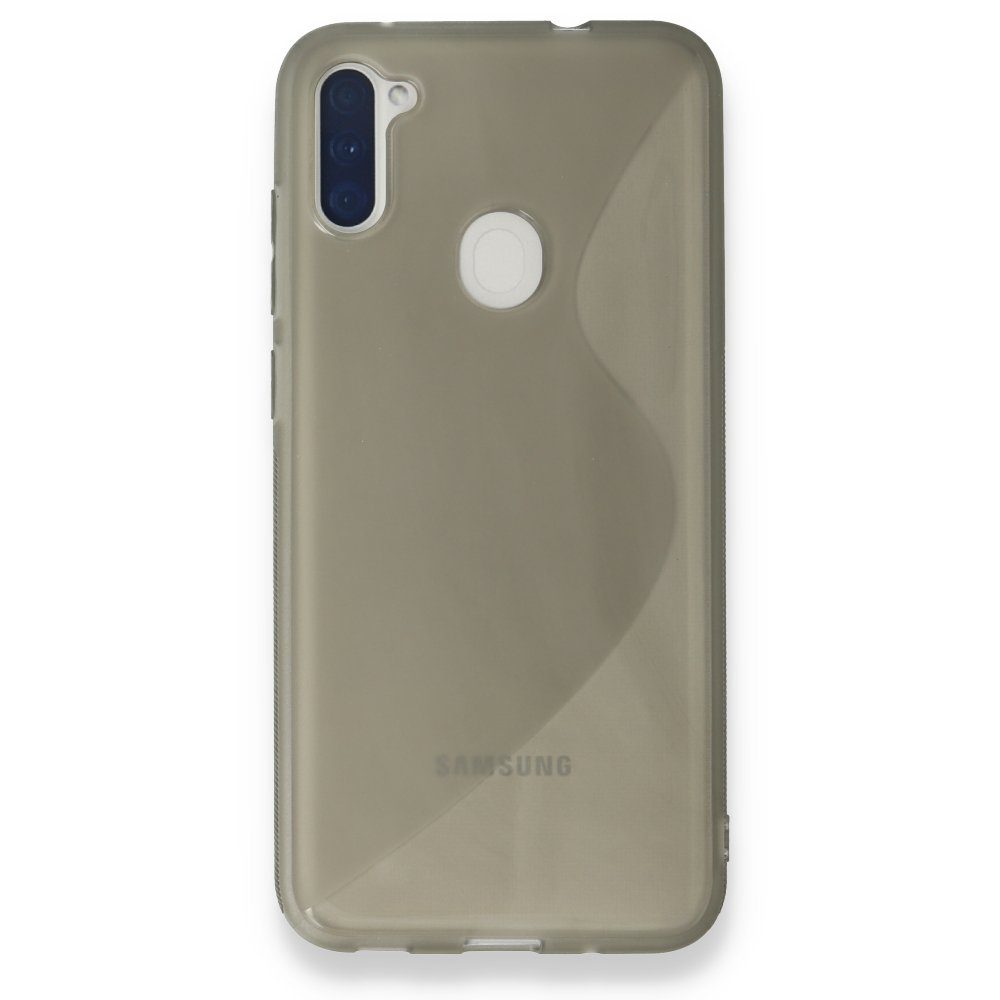 CLZ942 Samsung Galaxy M11 Kılıf S Silikon - Ürün Rengi : Gri