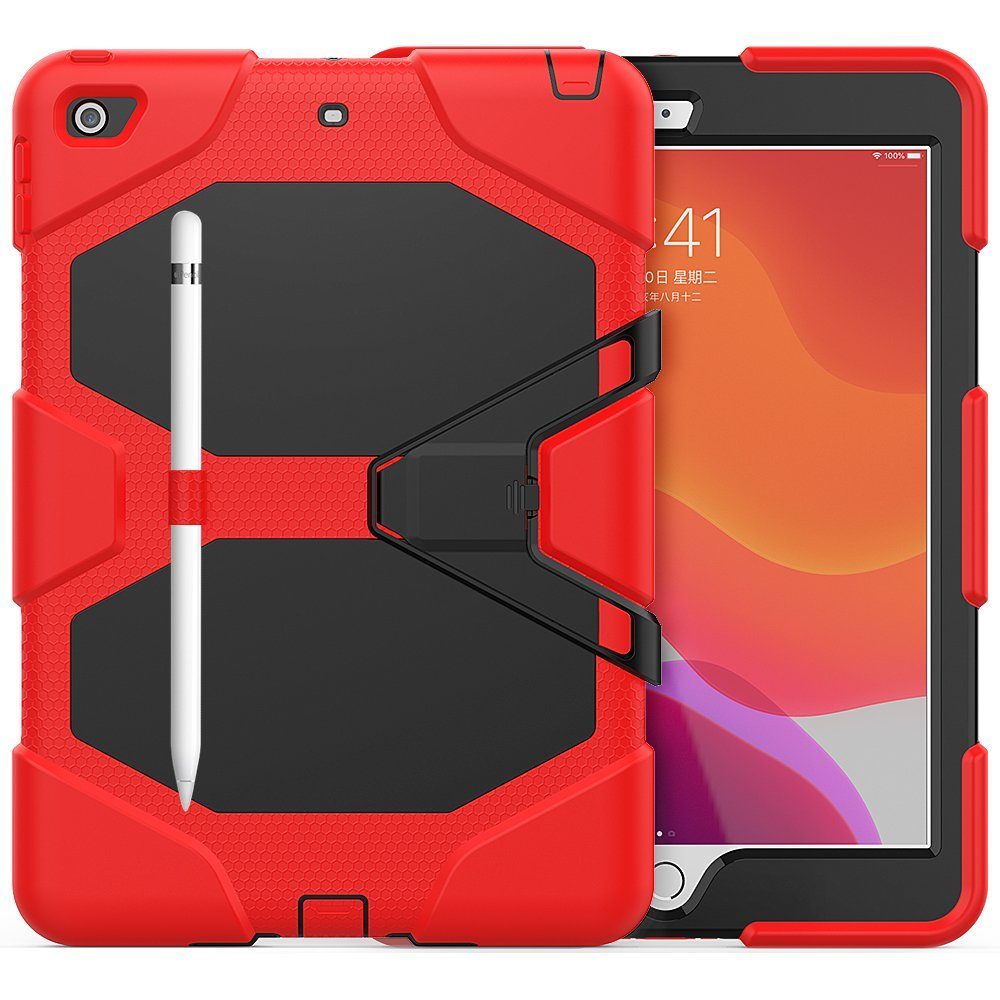 CLZ942 İpad 10.2 (7.nesil) Kılıf Griffin Tablet Kapak - Ürün Rengi : Kırmızı