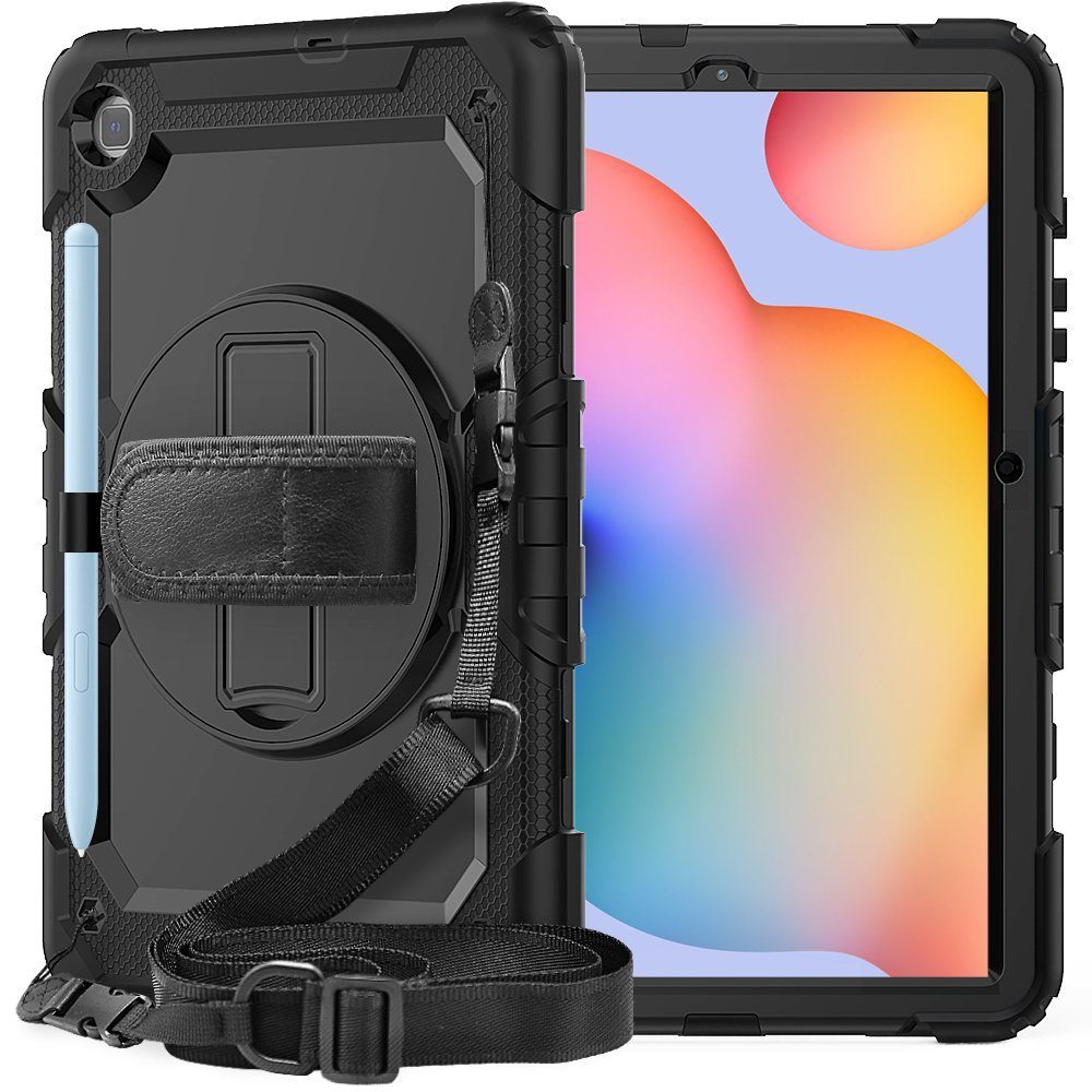 CLZ942 Samsung Galaxy P610 Tab S6 Lite 10.4 Kılıf Pars Tablet Kapak - Ürün Rengi : Siyah