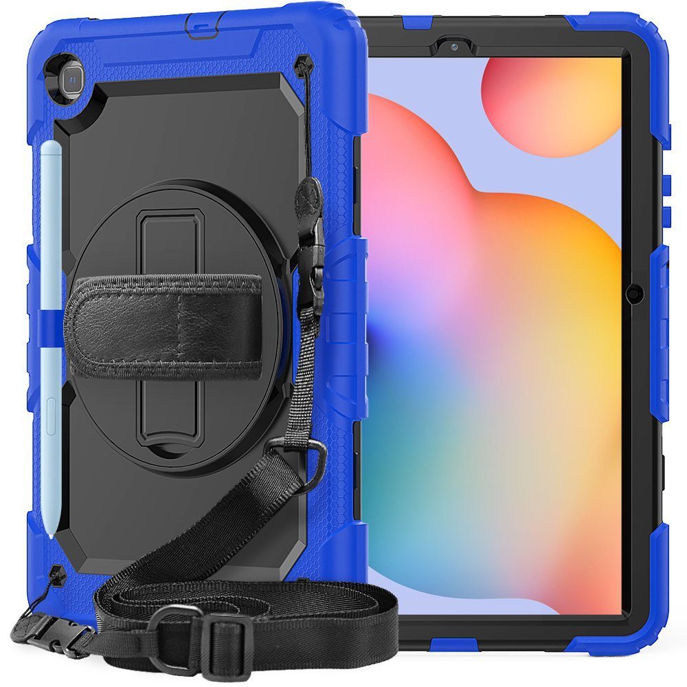 CLZ942 Samsung Galaxy P610 Tab S6 Lite 10.4 Kılıf Pars Tablet Kapak - Ürün Rengi : Mavi
