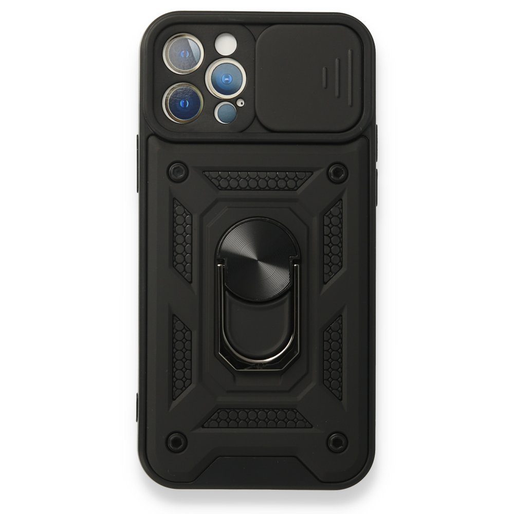 CLZ942 İphone 12 Pro Kılıf Pars Lens Yüzüklü Silikon - Ürün Rengi : Yeşil