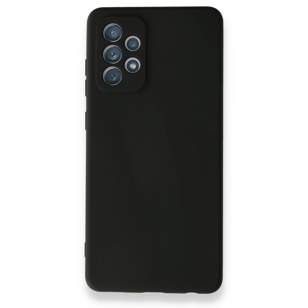 CLZ942 Samsung Galaxy A72 Kılıf Nano İçi Kadife  Silikon - Ürün Rengi : Siyah