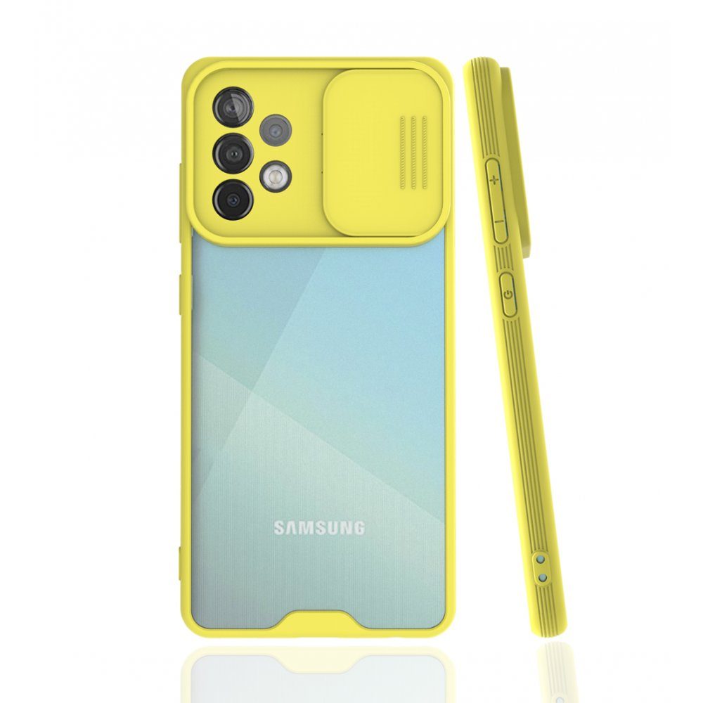 CLZ942 Samsung Galaxy A52 Kılıf Platin Kamera Koruma Silikon - Ürün Rengi : Yeşil