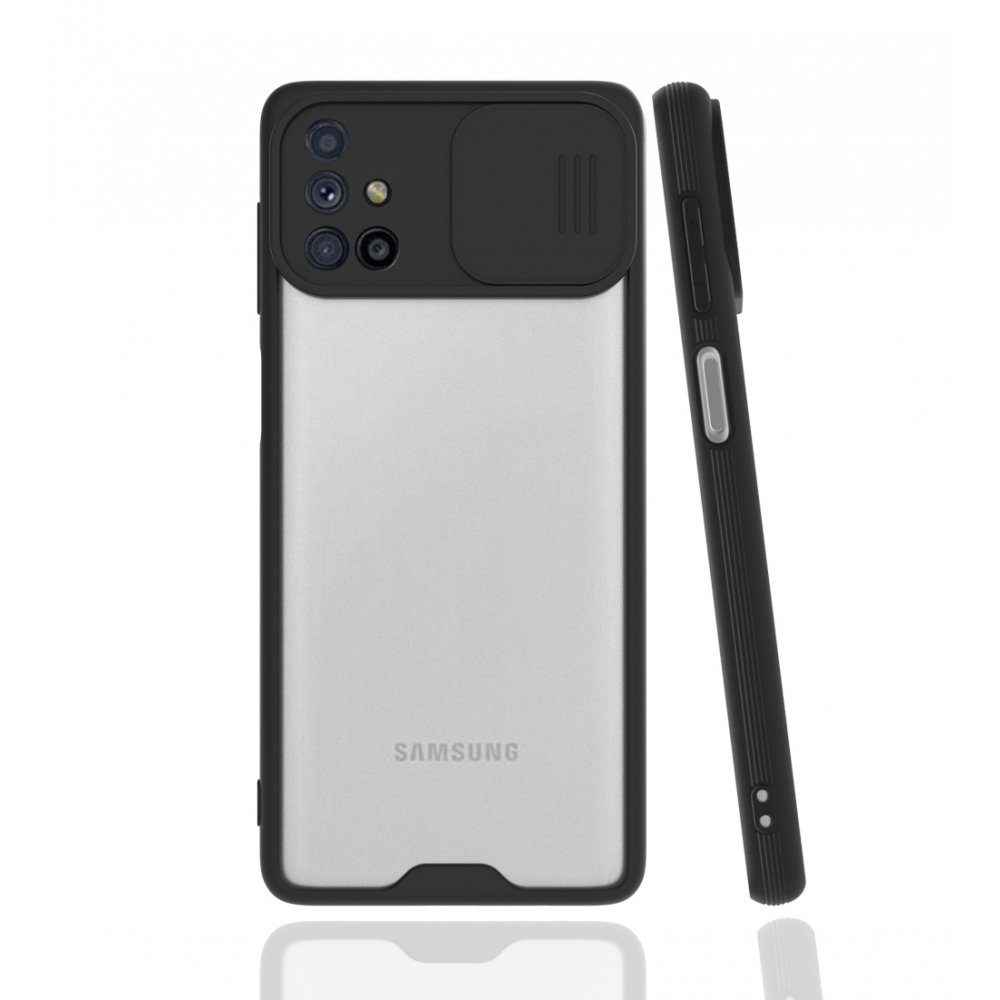 CLZ942 Samsung Galaxy M51 Kılıf Platin Kamera Koruma Silikon - Ürün Rengi : Lila