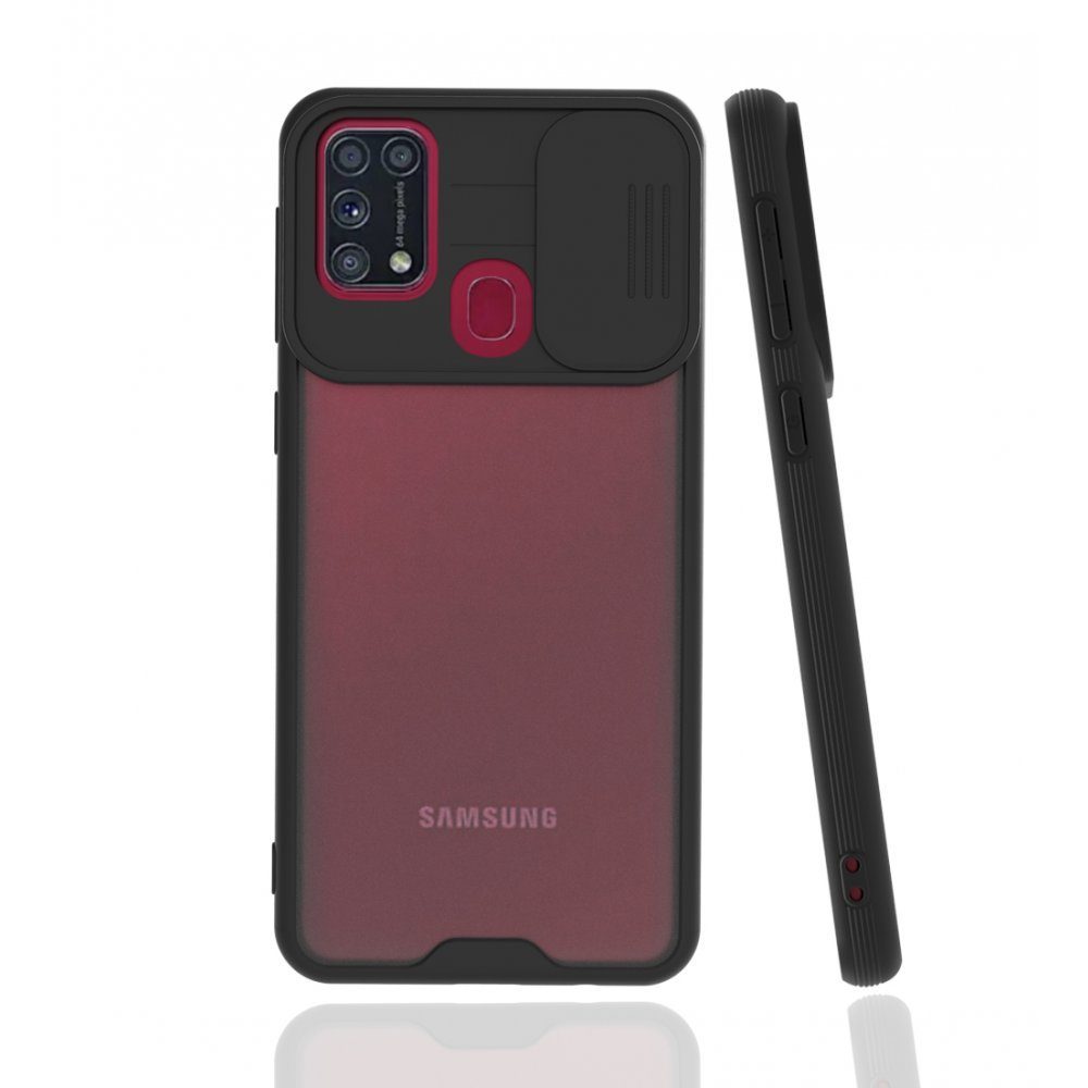 CLZ942 Samsung Galaxy M31 Kılıf Platin Kamera Koruma Silikon - Ürün Rengi : Lacivert