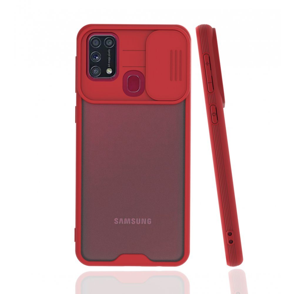 CLZ942 Samsung Galaxy M31 Kılıf Platin Kamera Koruma Silikon - Ürün Rengi : Lacivert
