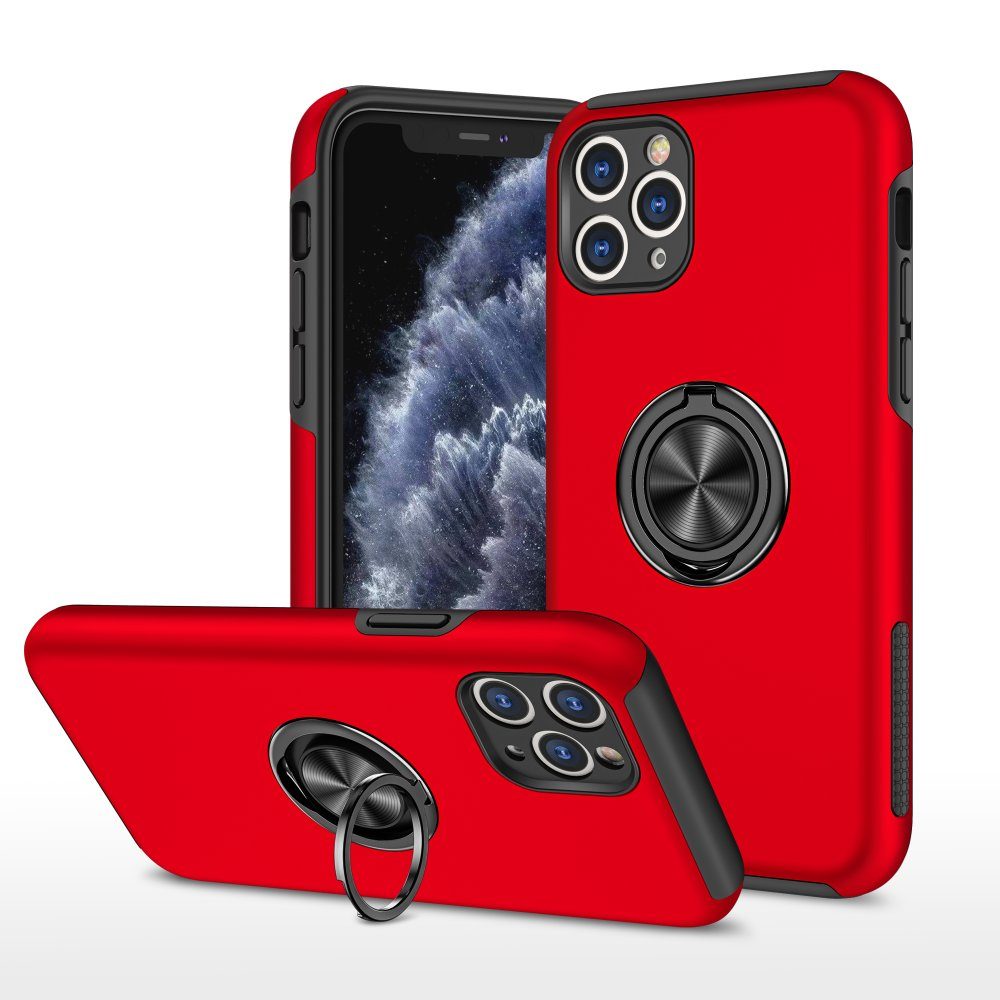 CLZ942 İphone 11 Pro Max Kılıf Elit Yüzüklü Kapak - Ürün Rengi : Pembe