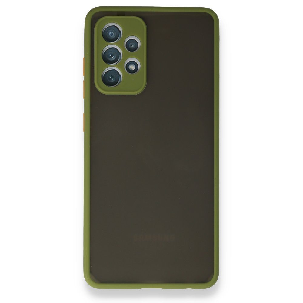 CLZ942 Samsung Galaxy A52 Kılıf Montreal Silikon Kapak - Ürün Rengi : Yeşil