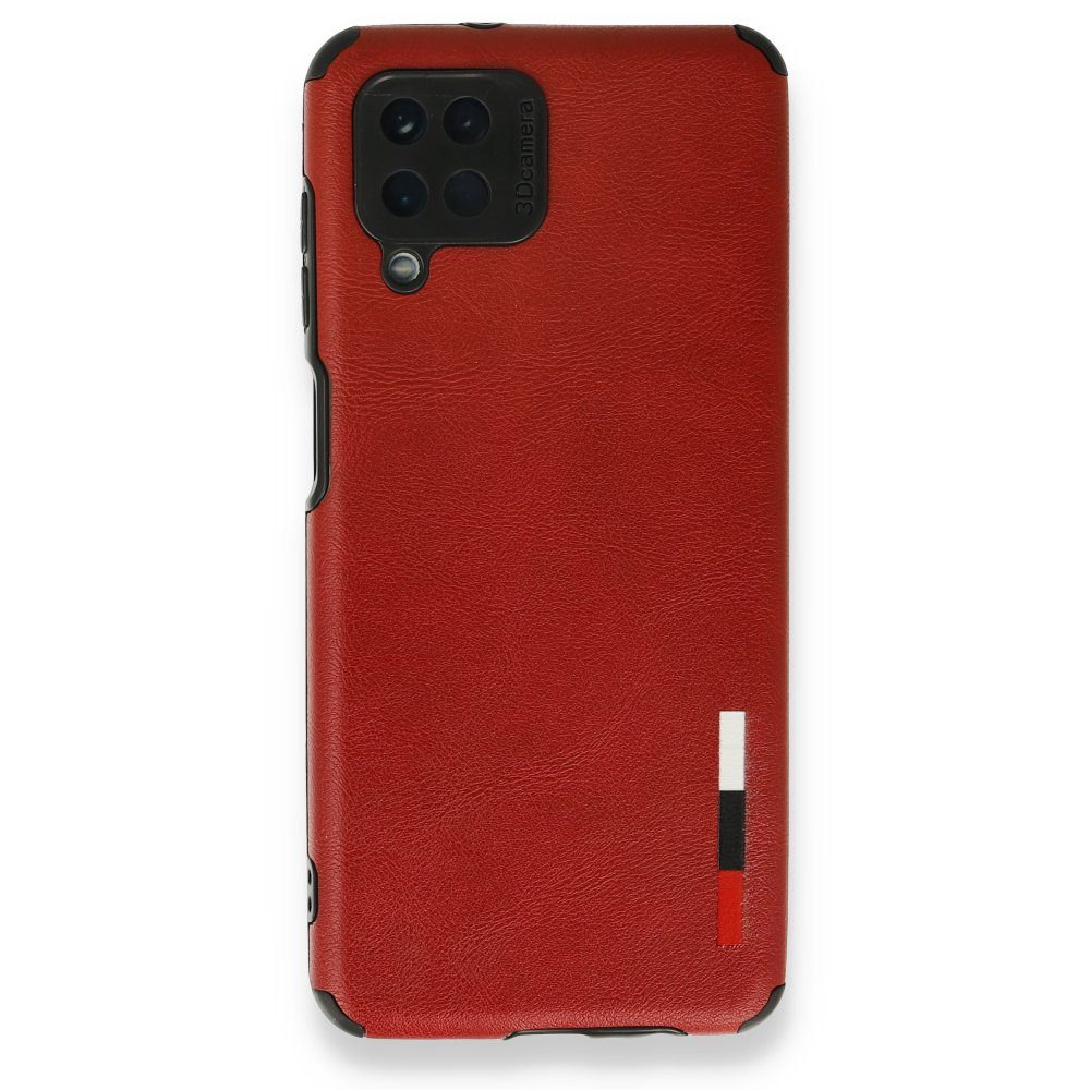 CLZ942 Samsung Galaxy A12 Kılıf Loop Deri Silikon - Ürün Rengi : Kırmızı