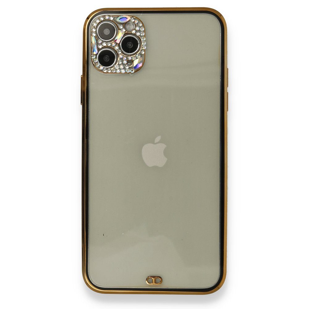 CLZ942 İphone 11 Pro Kılıf Liva Taşlı Silikon - Ürün Rengi : Mor