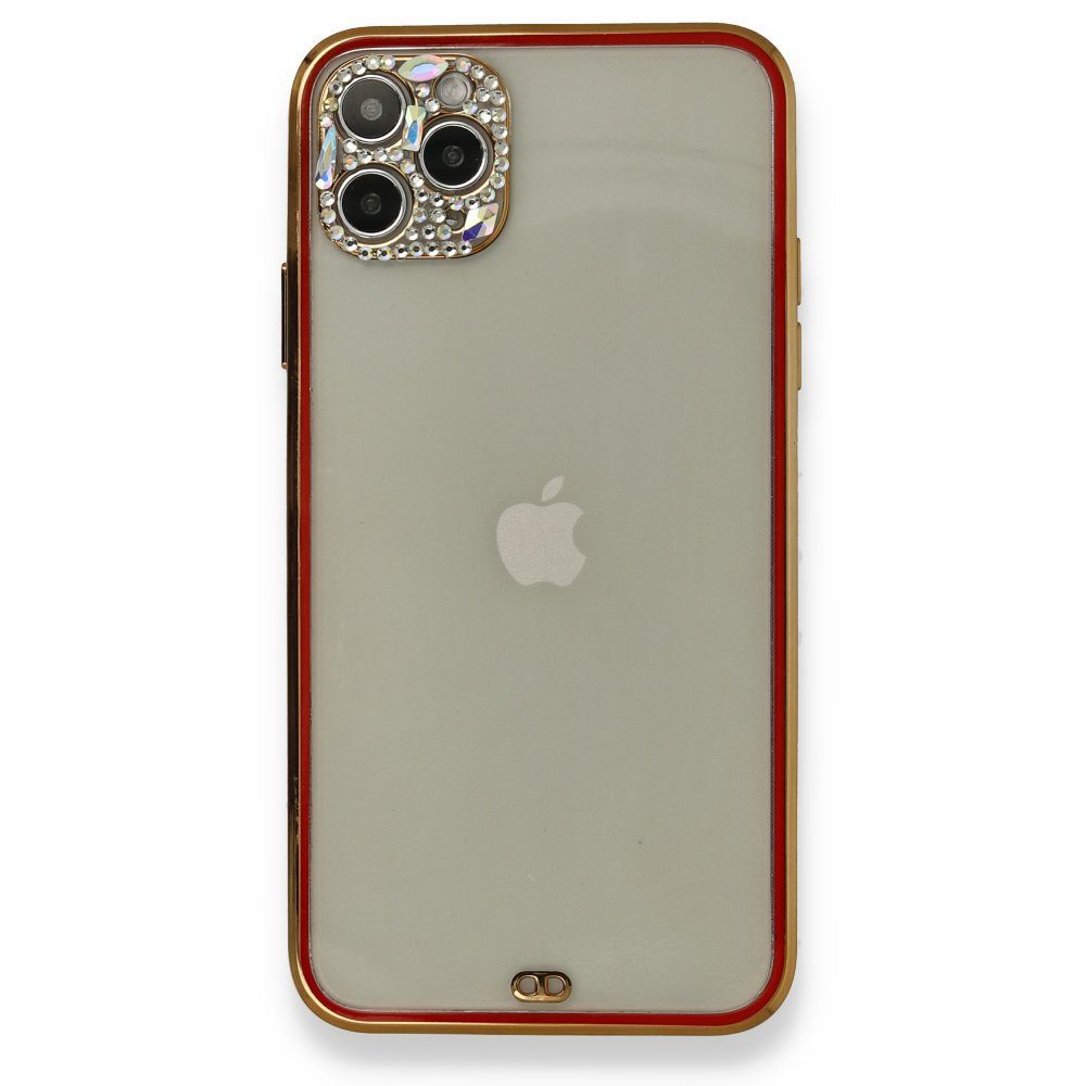 CLZ942 İphone 11 Pro Kılıf Liva Taşlı Silikon - Ürün Rengi : Mor