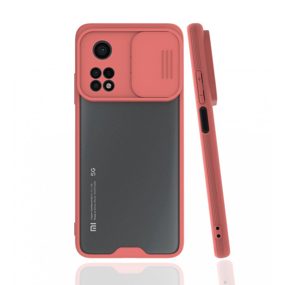 CLZ942 Xiaomi Mi 10t Kılıf Platin Kamera Koruma Silikon - Ürün Rengi : Kırmızı