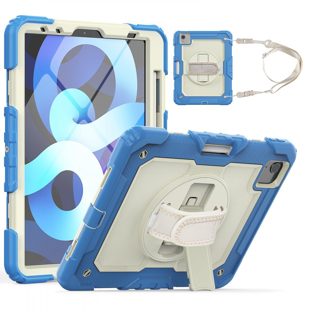 CLZ192 İpad Pro 11 (2020) Kılıf Strap New Tablet Kapak - Ürün Rengi : Mavi