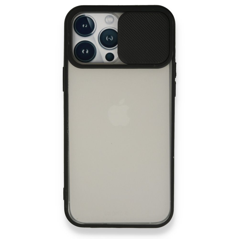 CLZ942 İphone 13 Pro Max Kılıf Palm Buzlu Kamera Sürgülü Silikon - Ürün Rengi : Turkuaz