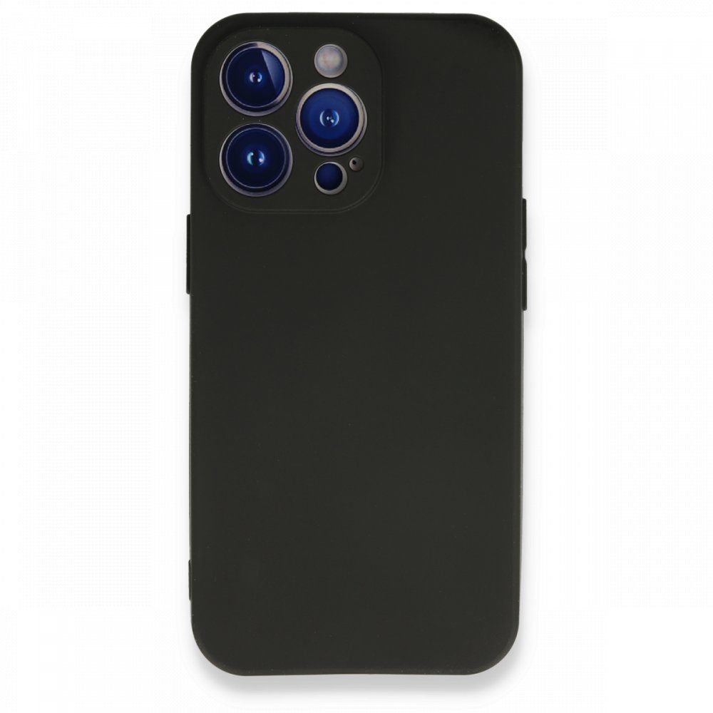 CLZ942 İphone 13 Pro Max Kılıf First Silikon - Ürün Rengi : Siyah