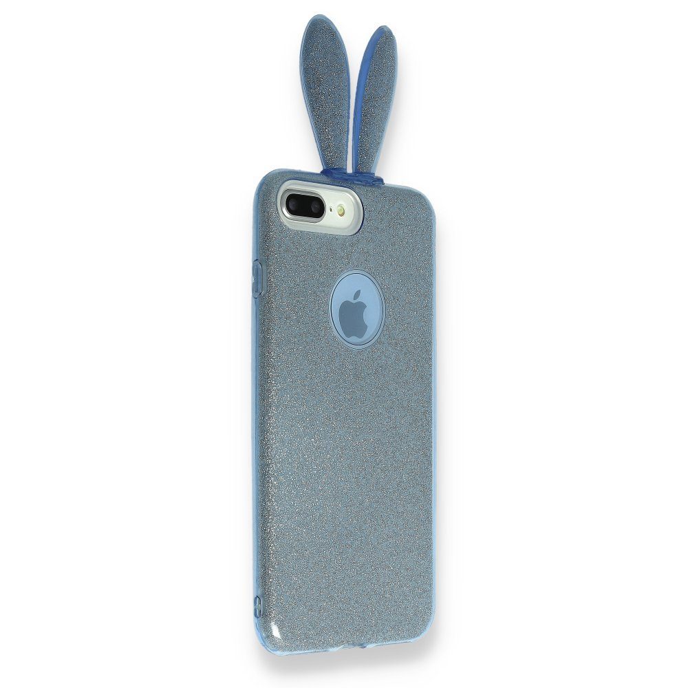 CLZ192 Samsung Galaxy S10 Kılıf Rabbit Simli Silikon - Ürün Rengi : Pembe