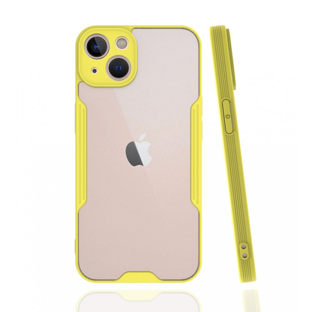 CLZ942 İphone 13 Kılıf Platin Silikon - Ürün Rengi : Sarı