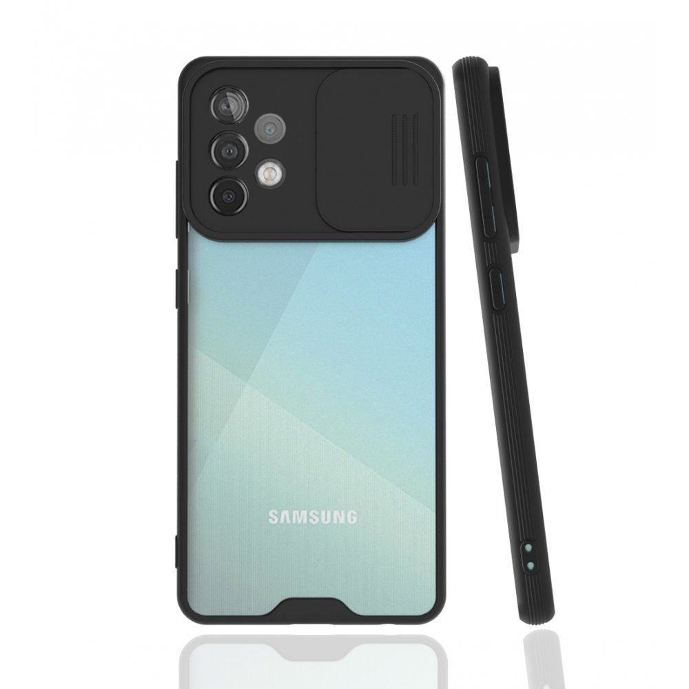 CLZ942 Samsung Galaxy A52s Kılıf Platin Kamera Koruma Silikon - Ürün Rengi : Lacivert