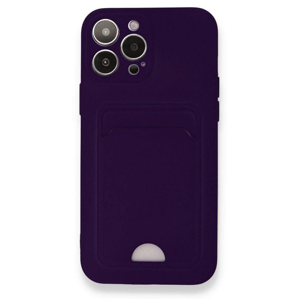 CLZ942 İphone 13 Pro Kılıf Kelvin Kartvizitli Silikon - Ürün Rengi : Siyah