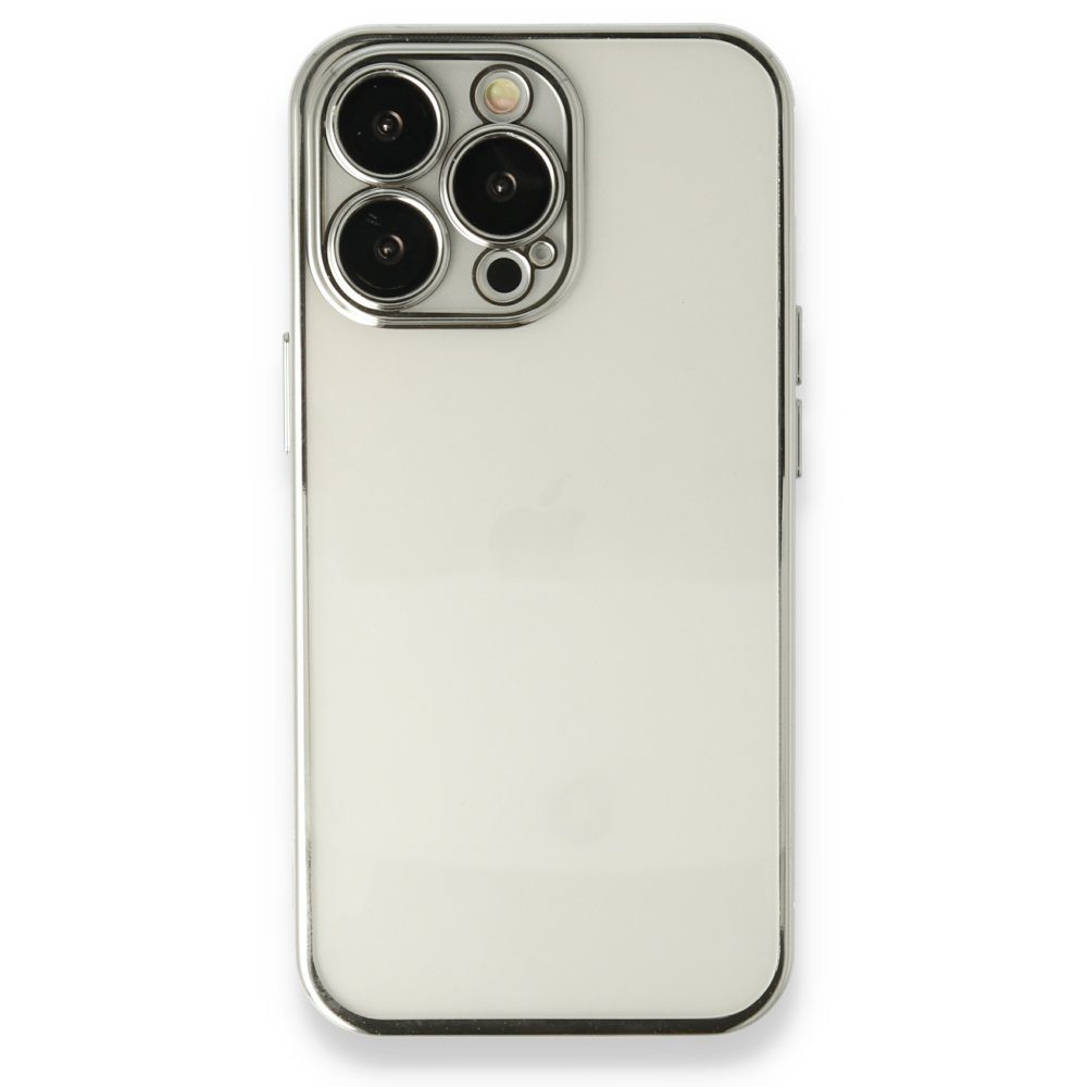 CLZ942 İphone 13 Pro Kılıf Razer Lensli Silikon - Ürün Rengi : Gold