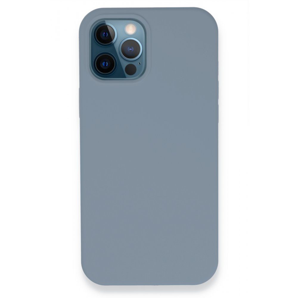 CLZ942 İphone 12 Pro Max Kılıf Lansman Legant Silikon - Ürün Rengi : Açık Mavi