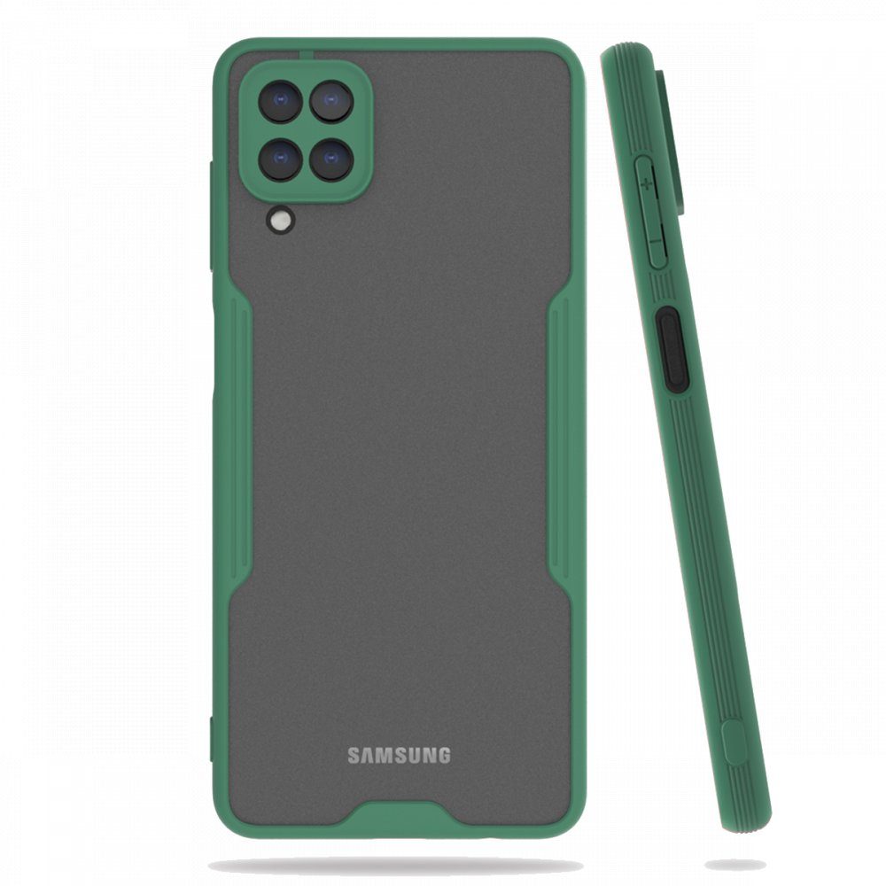 CLZ942 Samsung Galaxy M22 Kılıf Platin Silikon - Ürün Rengi : Yeşil