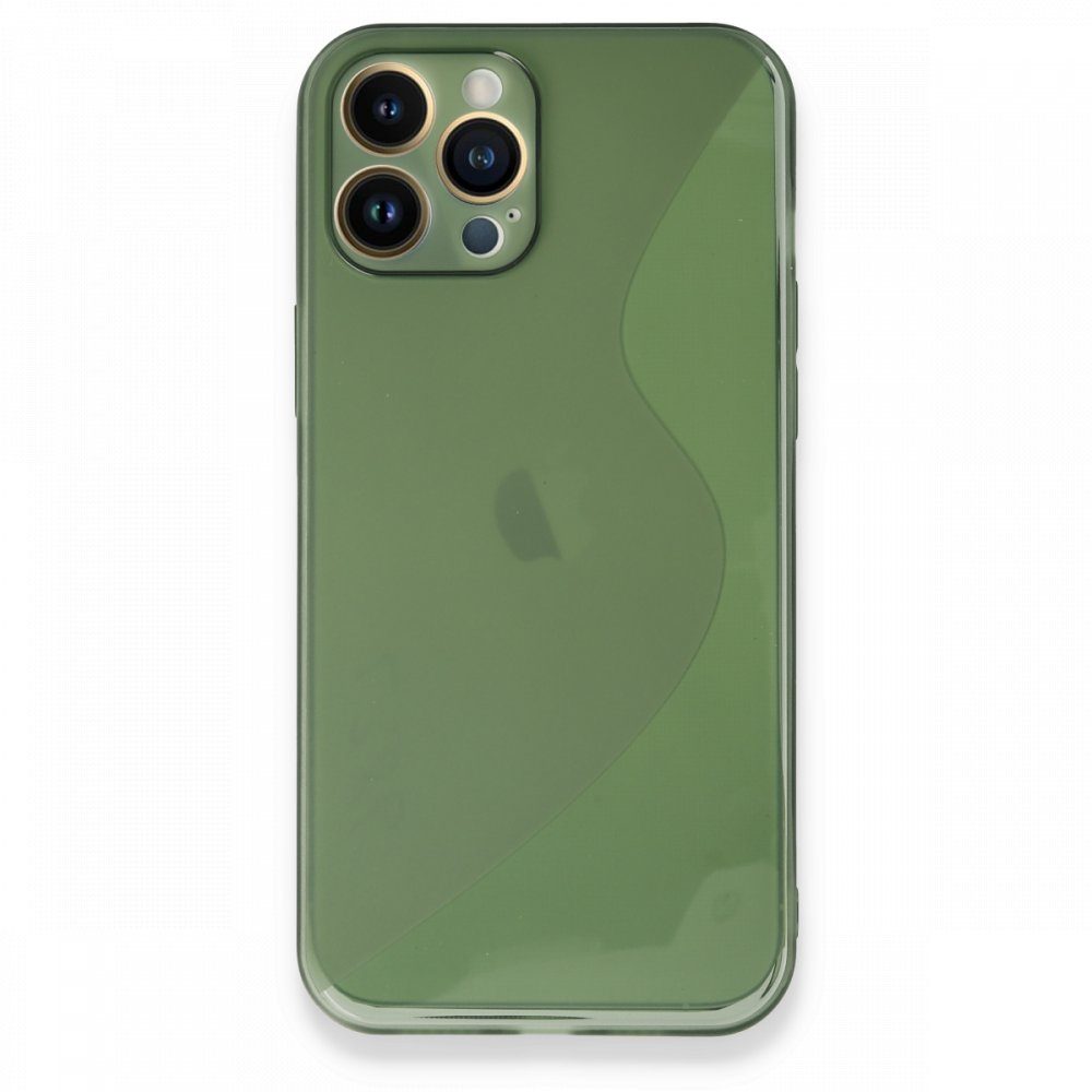 CLZ942 İphone 13 Pro Max Kılıf S Silikon - Ürün Rengi : Yeşil