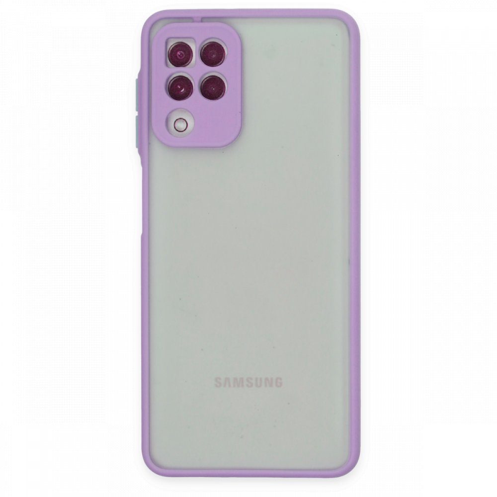 CLZ942 Samsung Galaxy A22 Kılıf Montreal Silikon Kapak - Ürün Rengi : Lacivert