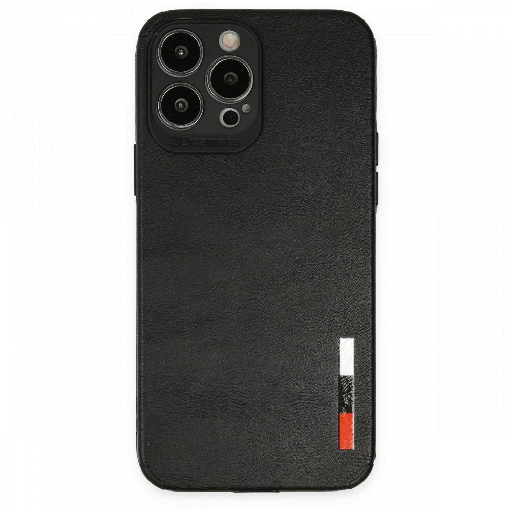 CLZ942 İphone 13 Pro Max Kılıf Loop Deri Silikon - Ürün Rengi : Siyah