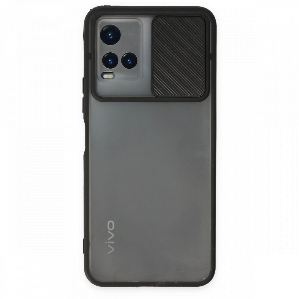 CLZ942 Vivo Y33s Kılıf Palm Buzlu Kamera Sürgülü Silikon - Ürün Rengi : Turkuaz