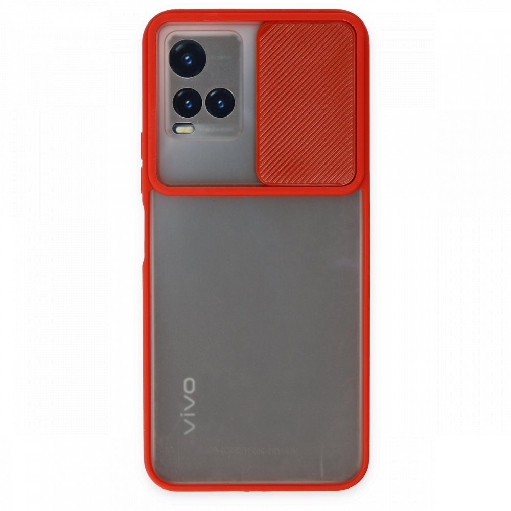 CLZ942 Vivo Y33s Kılıf Palm Buzlu Kamera Sürgülü Silikon - Ürün Rengi : Sarı