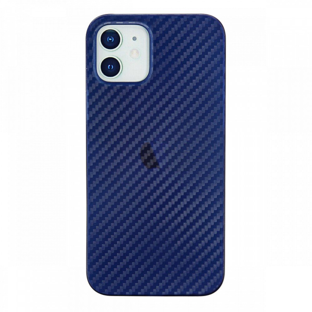 CLZ942 İphone 12 Kılıf Karbon Pp Silikon - Ürün Rengi : Mavi