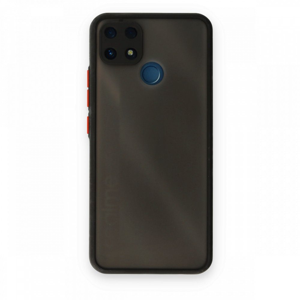 CLZ942 Realme C25 Kılıf Montreal Silikon Kapak - Ürün Rengi : Siyah