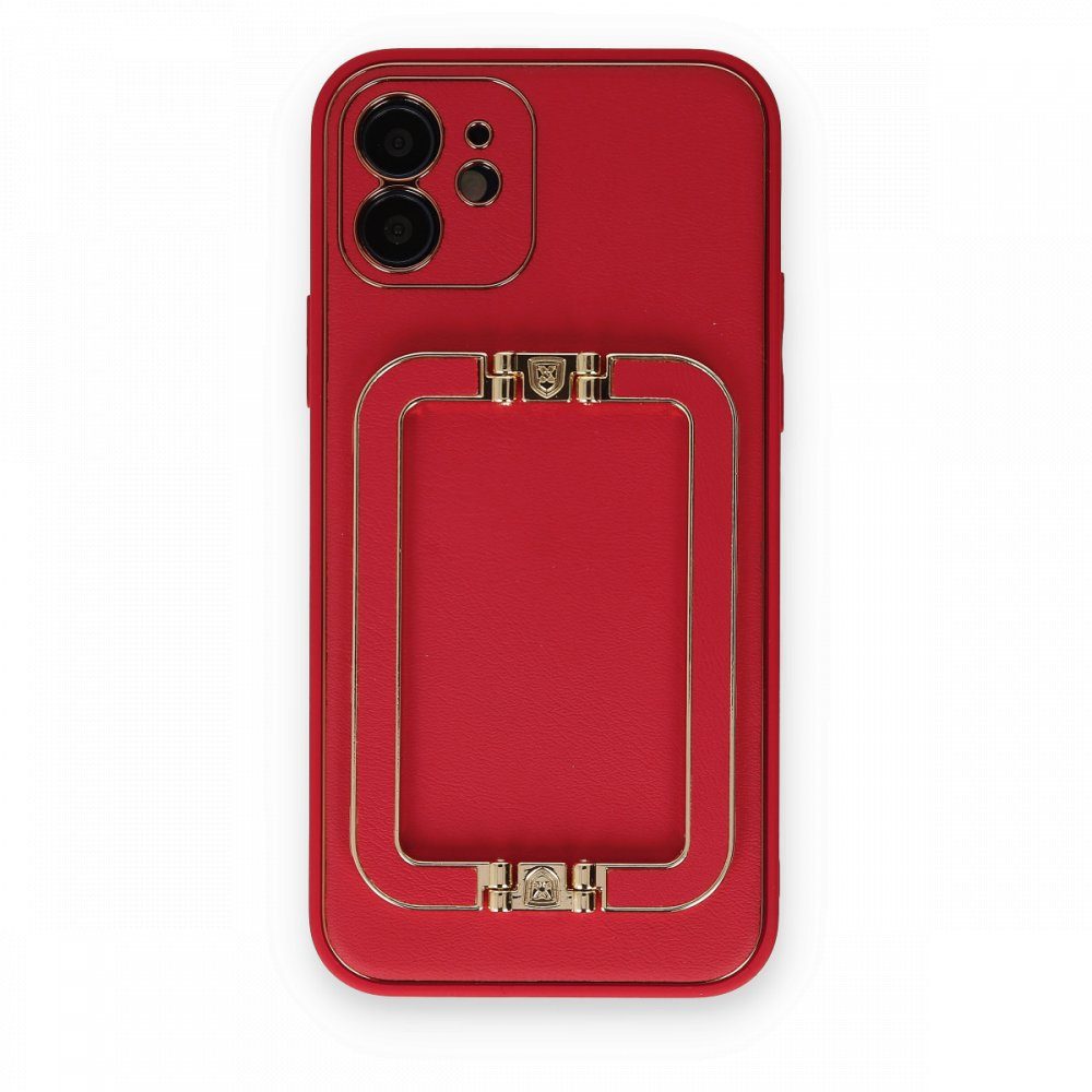 CLZ942 İphone 12 Kılıf Coco Elit Kapak - Ürün Rengi : Kırmızı