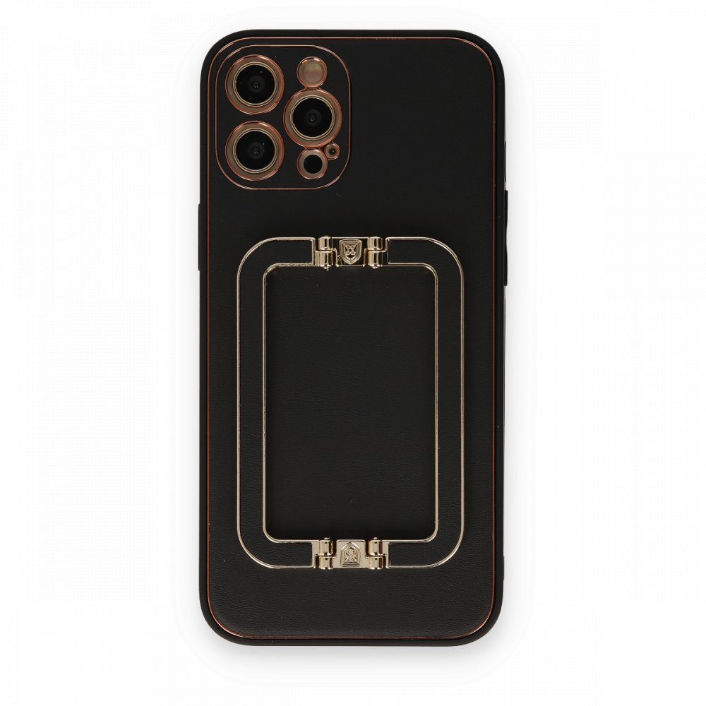 CLZ942 İphone 12 Pro Kılıf Coco Elit Kapak - Ürün Rengi : Siyah
