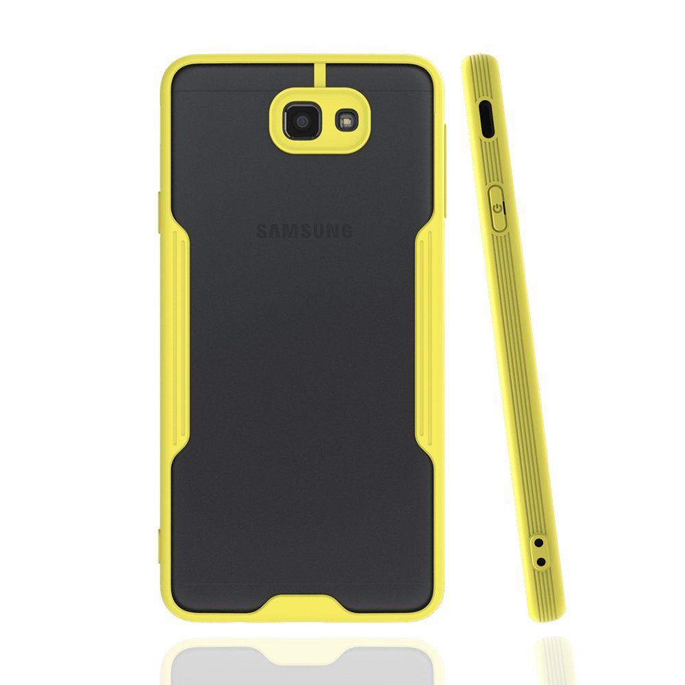 CLZ942 Samsung Galaxy J7 Prime Kılıf Platin Silikon - Ürün Rengi : Kırmızı