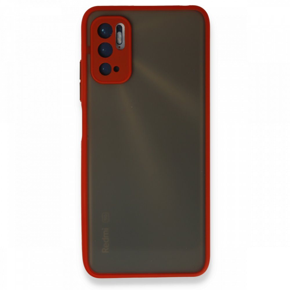 CLZ942 Xiaomi Poco M3 Pro Kılıf Montreal Silikon Kapak - Ürün Rengi : Kırmızı