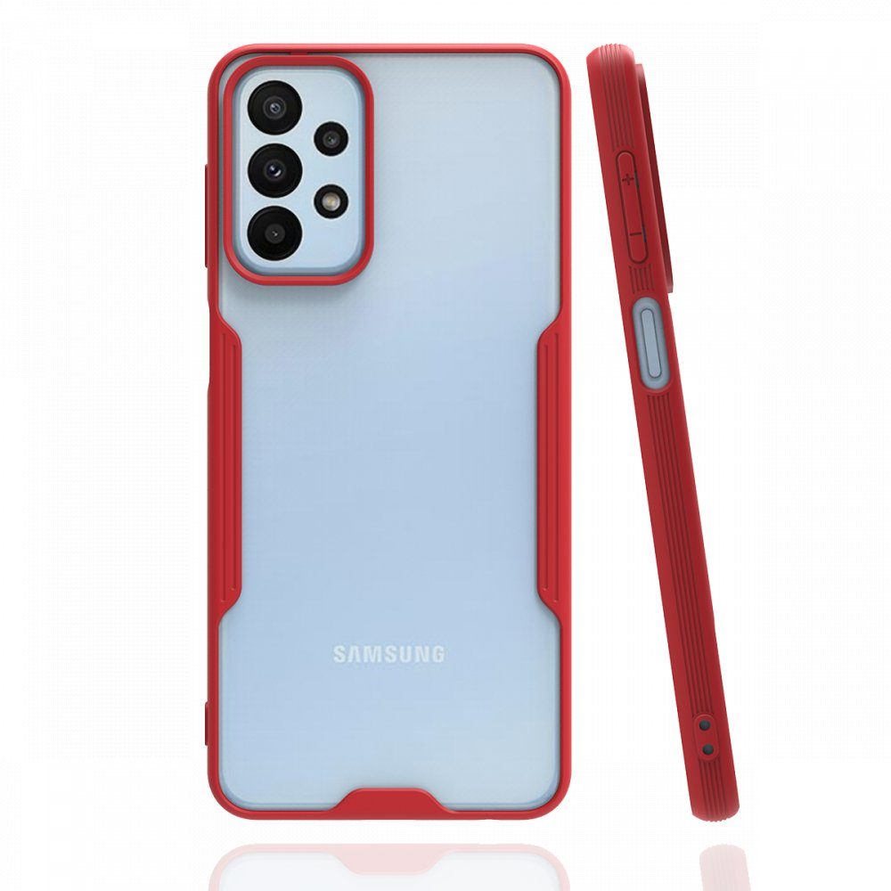 CLZ942 Samsung Galaxy A23 4g Kılıf Platin Silikon - Ürün Rengi : Kırmızı
