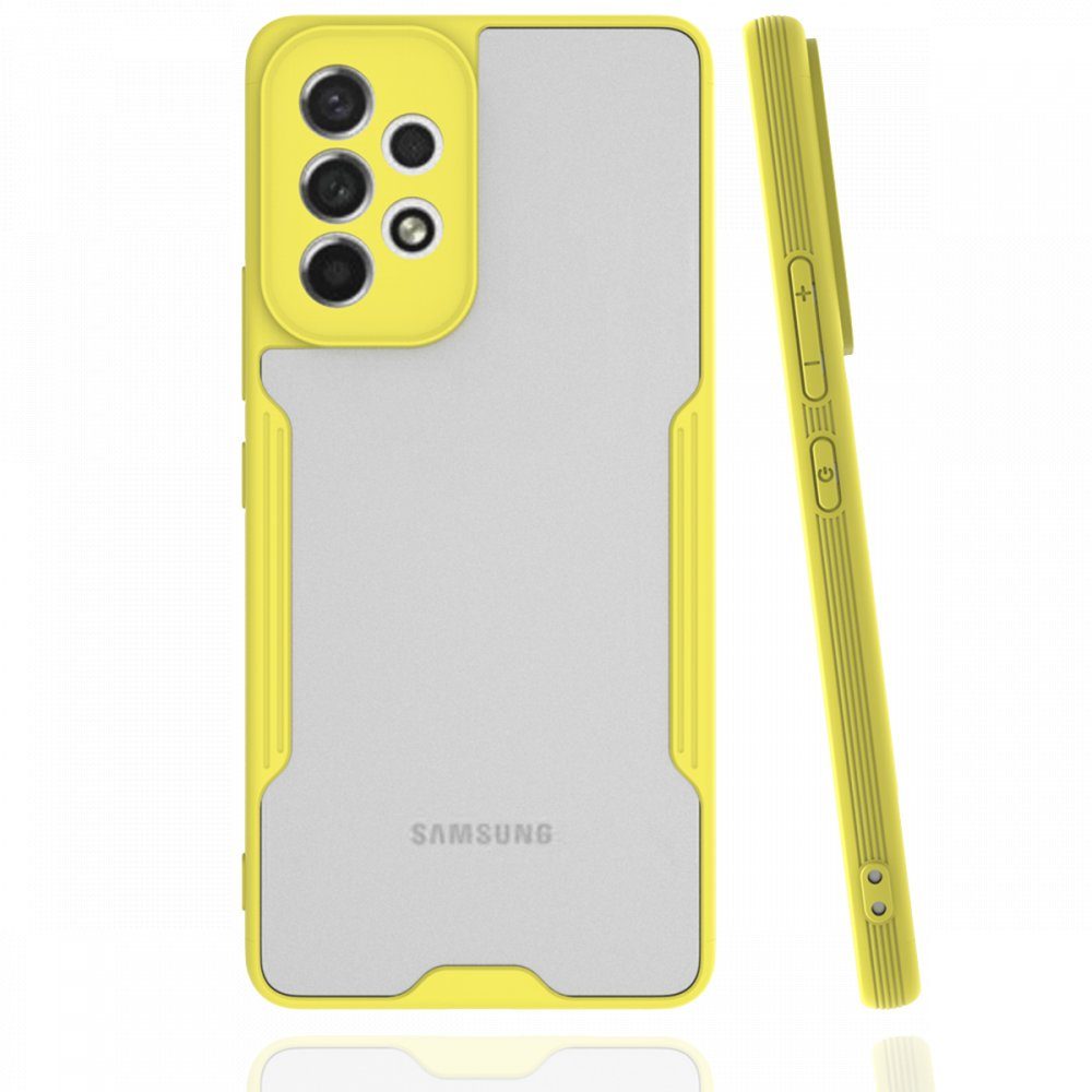 CLZ942 Samsung Galaxy A33 5g Kılıf Platin Silikon - Ürün Rengi : Sarı