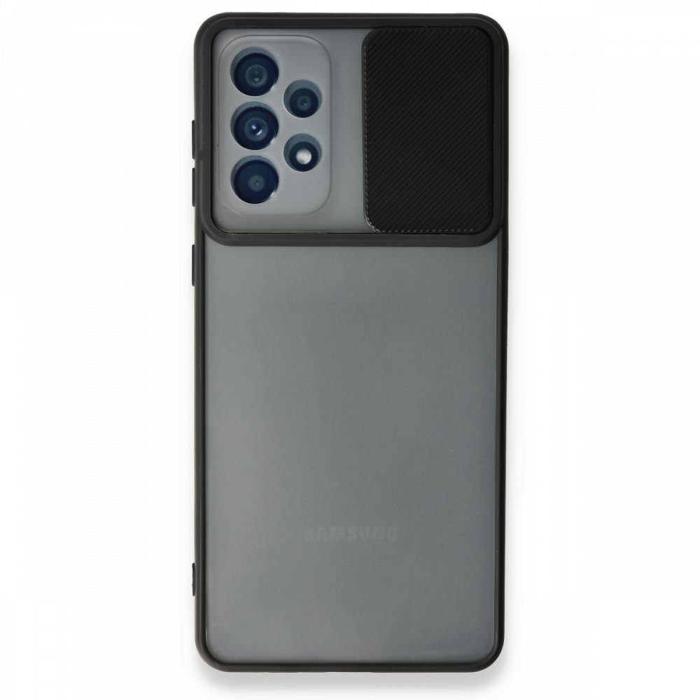 CLZ942 Samsung Galaxy A73 5g Kılıf Palm Buzlu Kamera Sürgülü Silikon - Ürün Rengi : Sarı