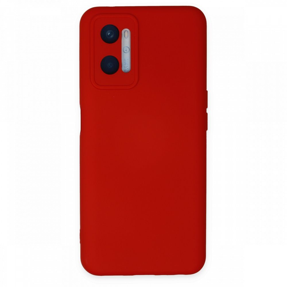 CLZ942 Oppo A96 Kılıf Nano İçi Kadife  Silikon - Ürün Rengi : Kırmızı
