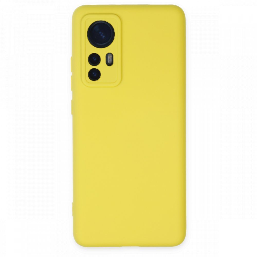 CLZ942 Xiaomi Mi 12x Kılıf Nano İçi Kadife  Silikon - Ürün Rengi : Sarı