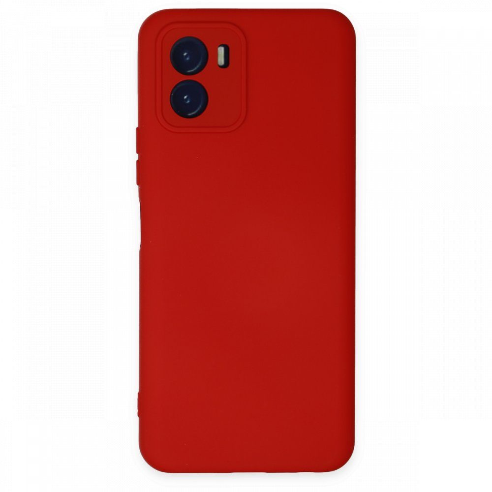 CLZ942 Vivo Y15s Kılıf Nano İçi Kadife  Silikon - Ürün Rengi : Kırmızı