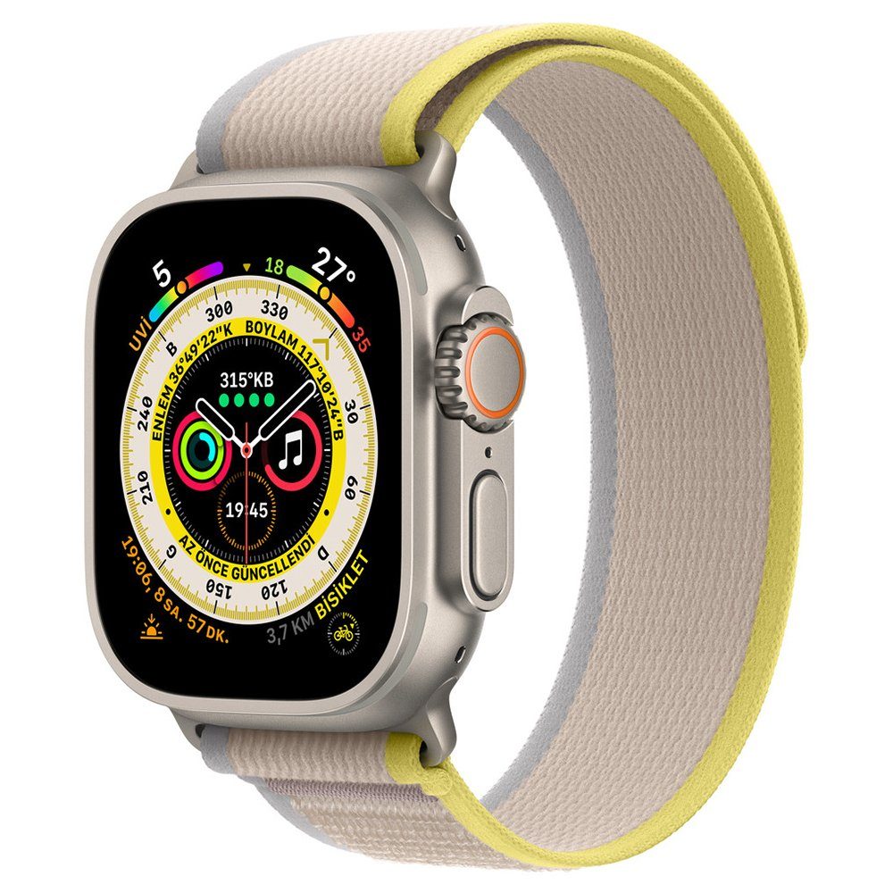 CLZ942 Apple Watch 38mm Trail Kordon - Ürün Rengi : Mavi-Gri