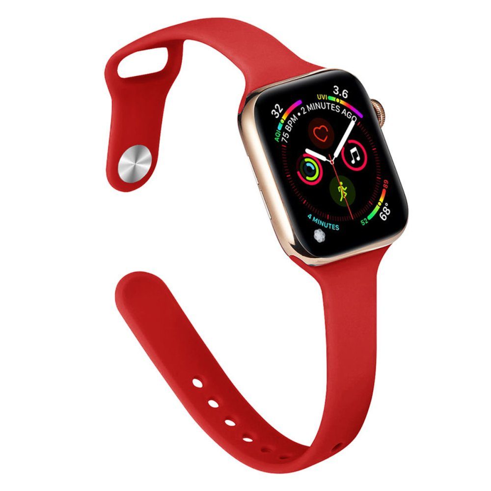 CLZ942 Apple Watch 41mm Klasik Kordon - Ürün Rengi : Kırmızı