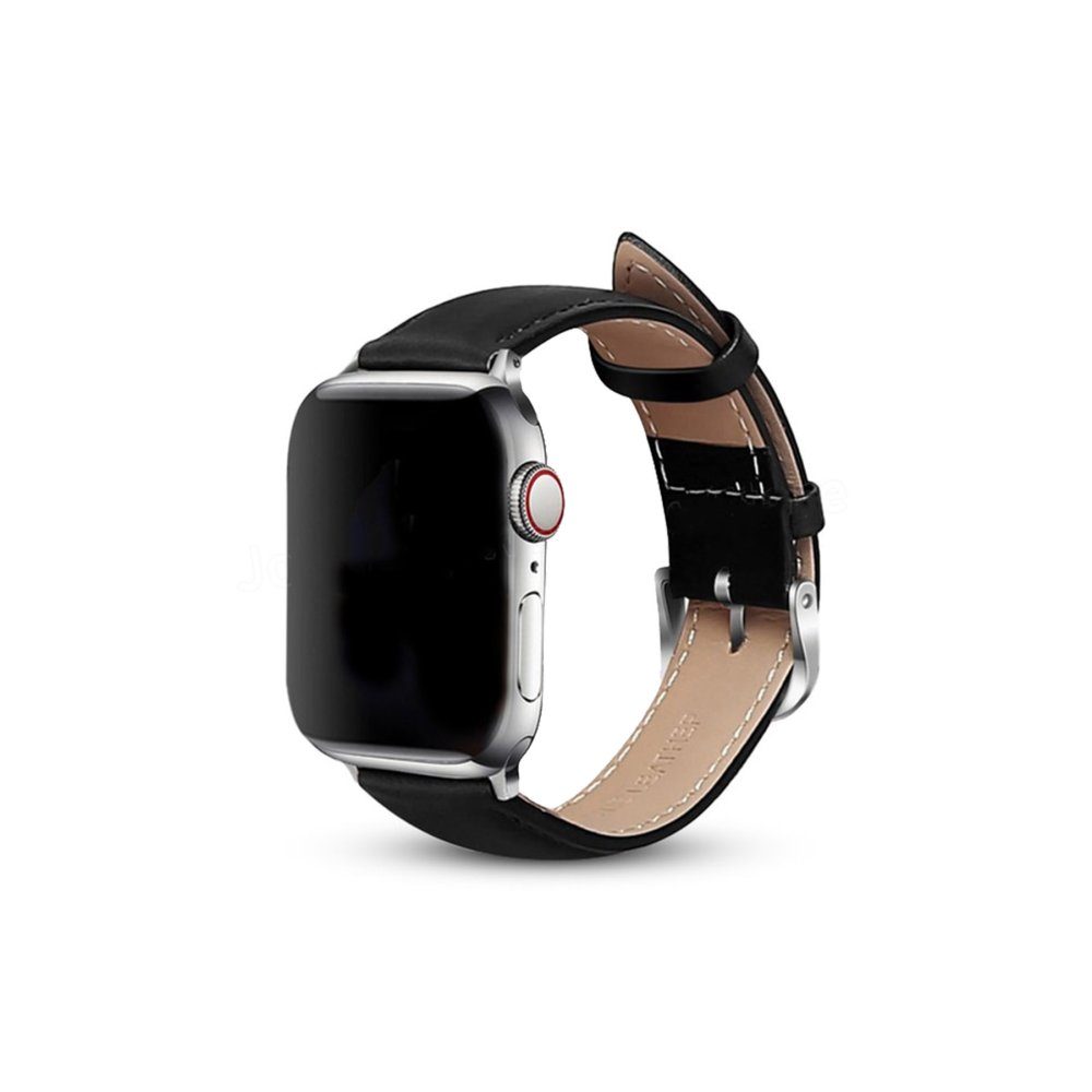 CLZ942 Apple Watch Ultra 49mm Nl26 Deri Kordon - Ürün Rengi : Siyah