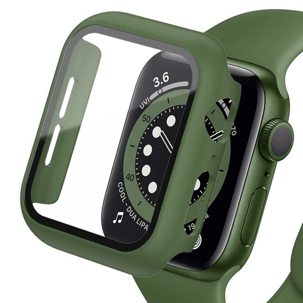 CLZ942 Apple Watch 41mm Camlı Kasa Ekran Koruyucu - Ürün Rengi : Lacivert