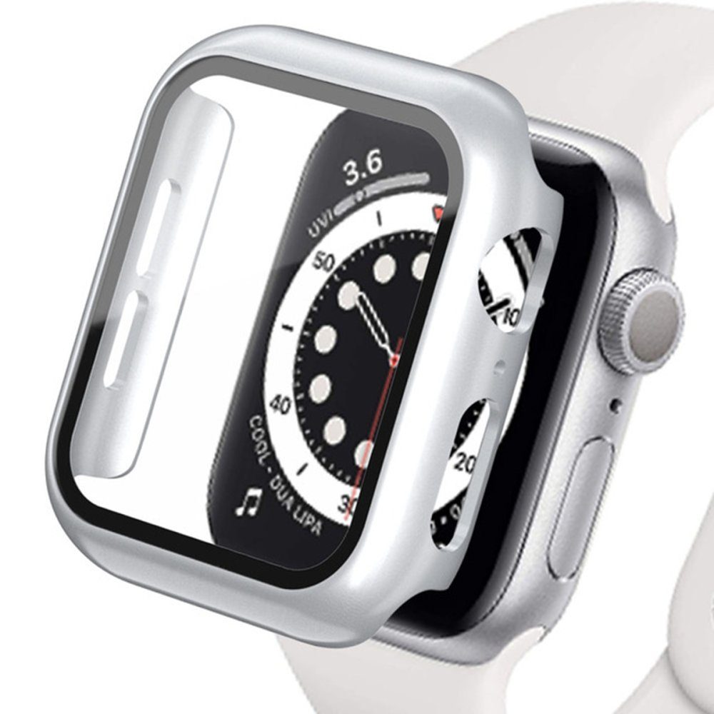 CLZ942 Apple Watch Ultra 49mm Camlı Kasa Ekran Koruyucu - Ürün Rengi : Gümüş
