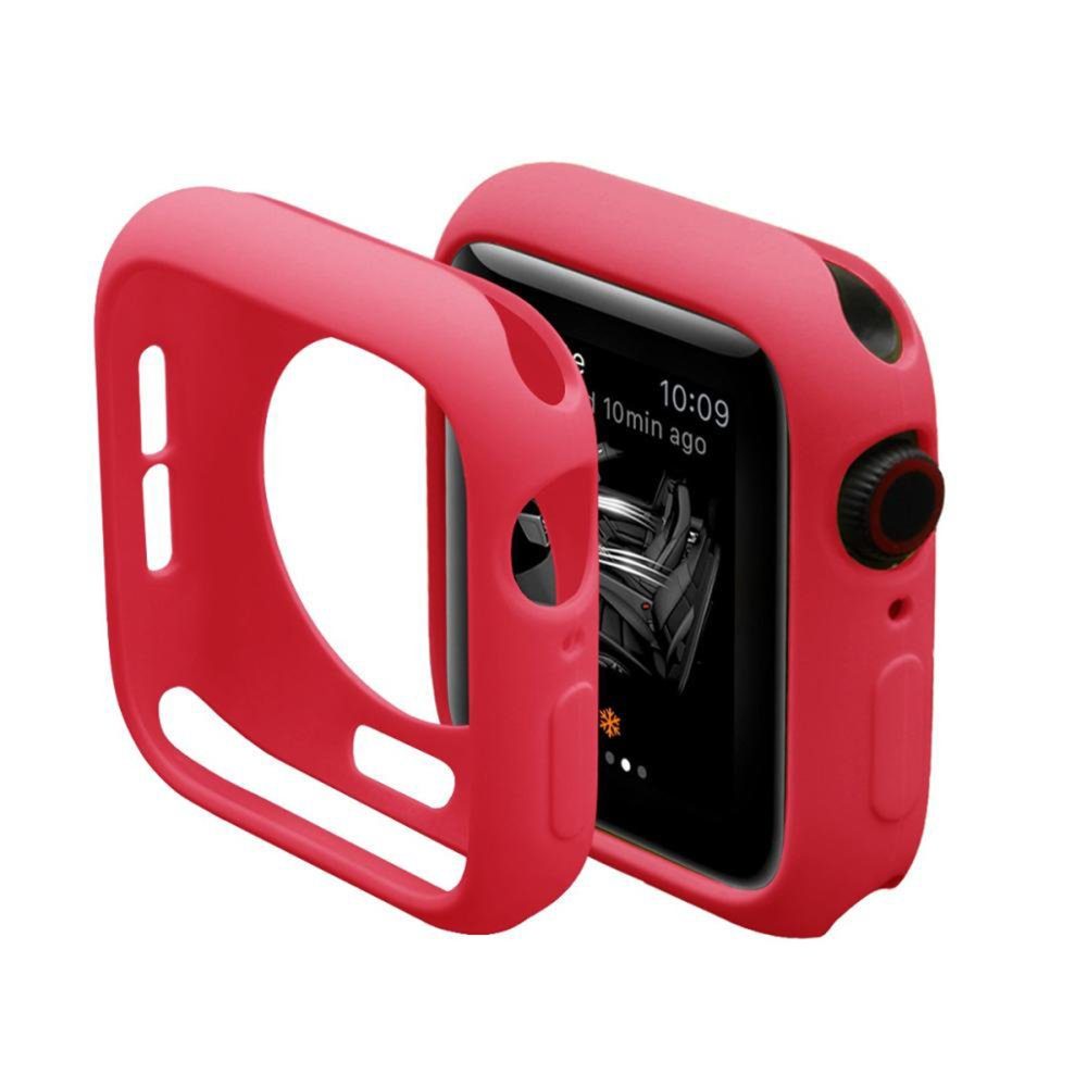 CLZ942 Apple Watch 38mm Silikon Alt Kasa - Ürün Rengi : Kırmızı